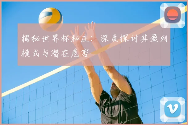 揭秘世界杯私庄:深度探讨其盈利模式与潜在危害